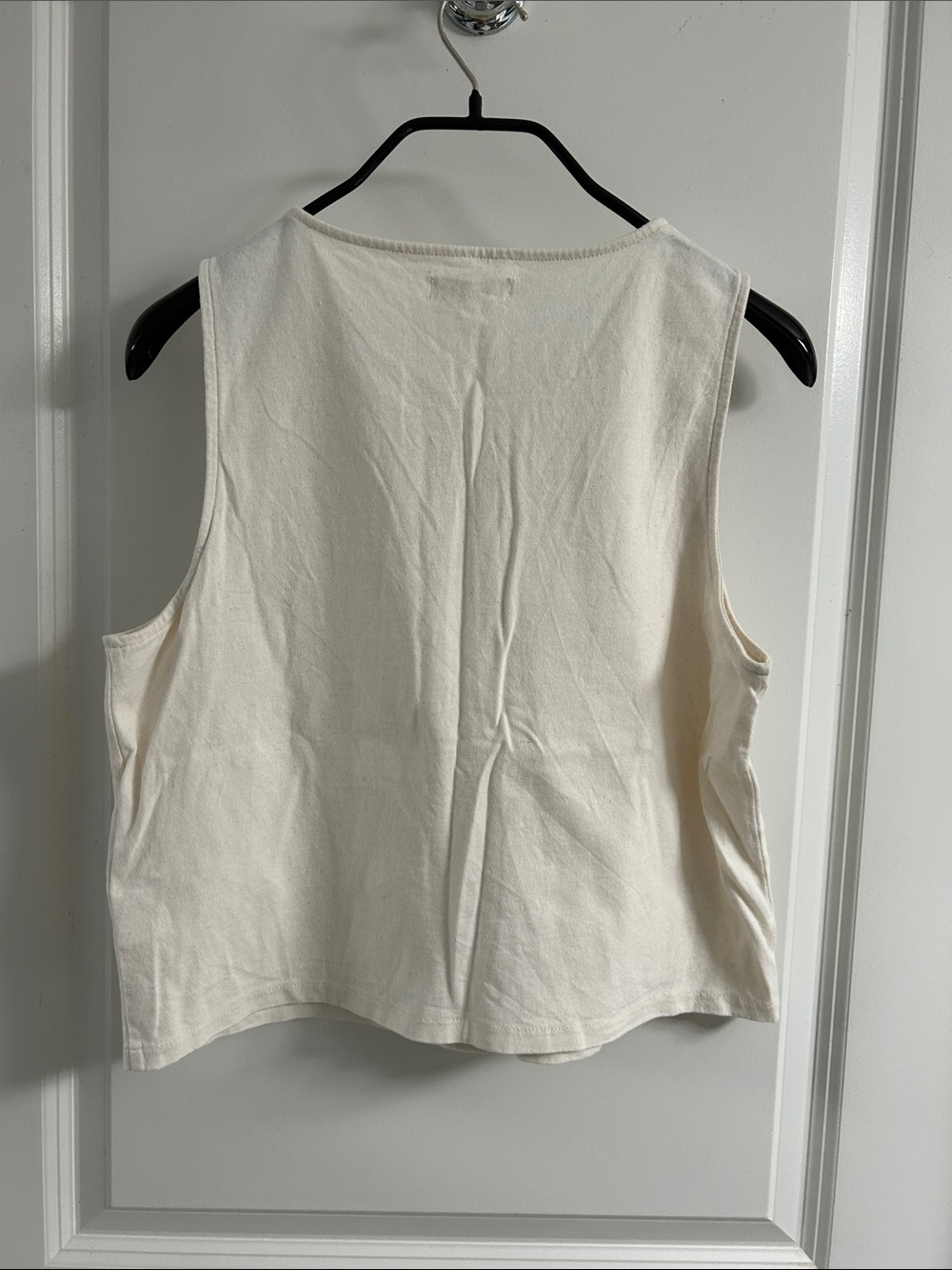 madewell - button-front crewneck crop tank - Picture 8 of 8